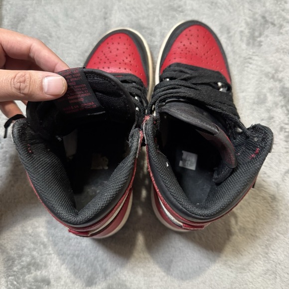 Nike Air Jordan 1 Retro High Bred Toe Size 4Y (Size 5.5 Women's) no box - Picture 7 of 12